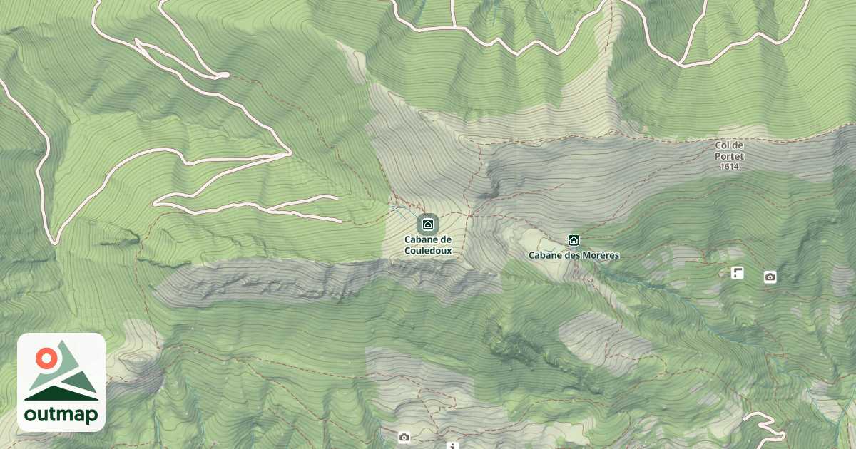Map of Cabane de Couledoux