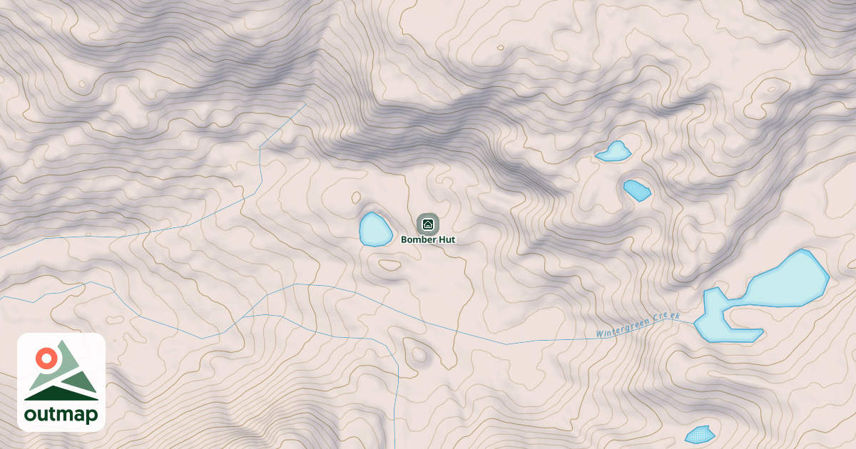 Map of Bomber Hut