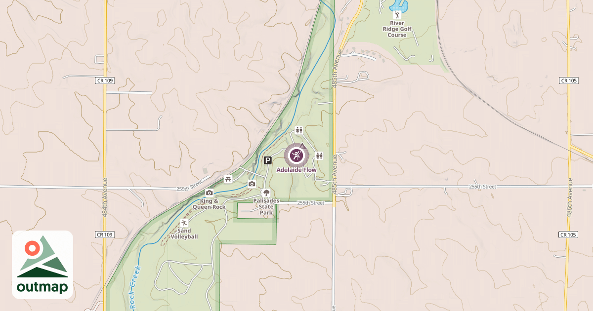 Map of Adelaide Flow