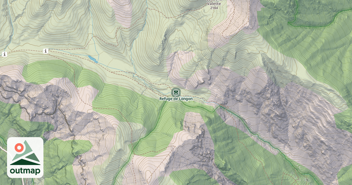 Map of Refuge de Longon