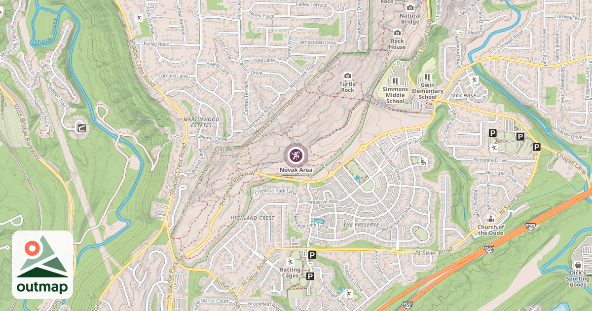 Map of Novak Area
