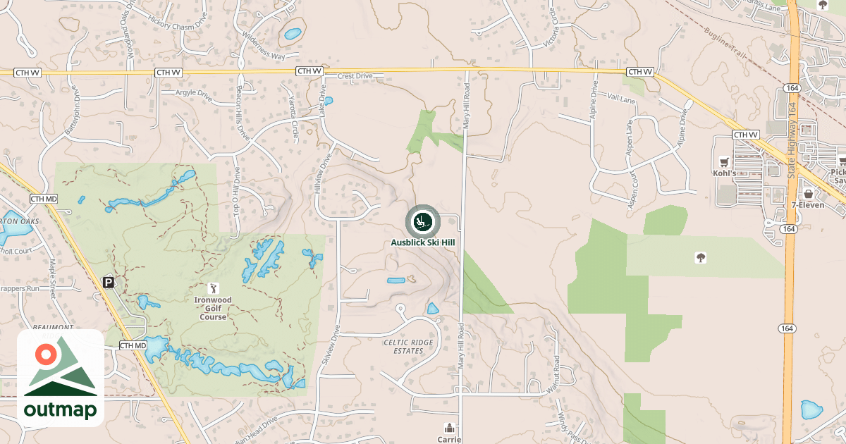 Map of Ausblick Ski Hill