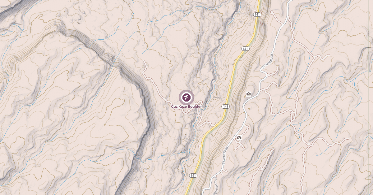 Map preview of Cuz Koze Boulder