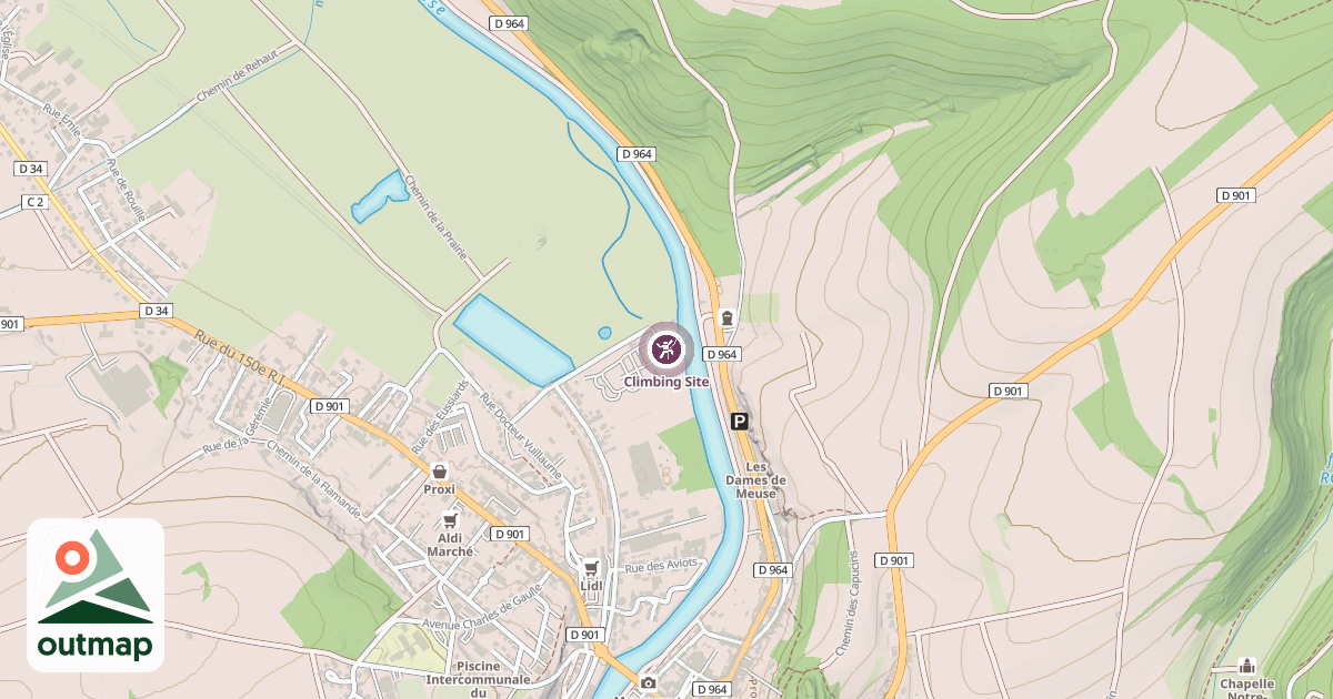 Map of Climbing Site
