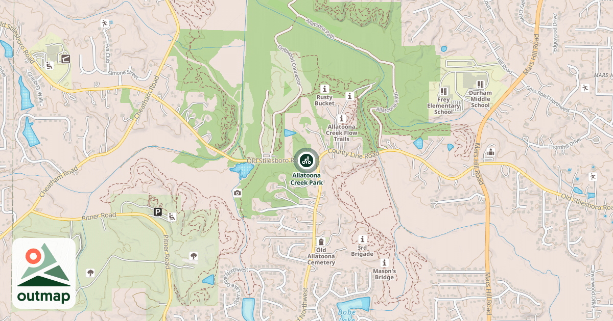 Map of Allatoona Creek Park