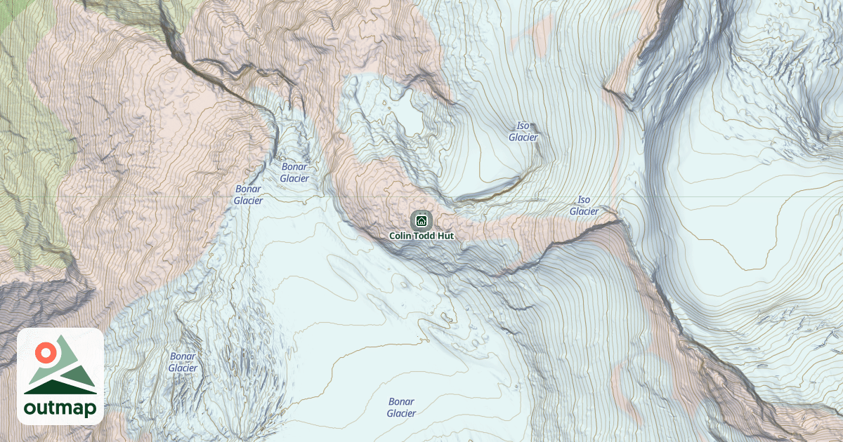 Map of Colin Todd Hut