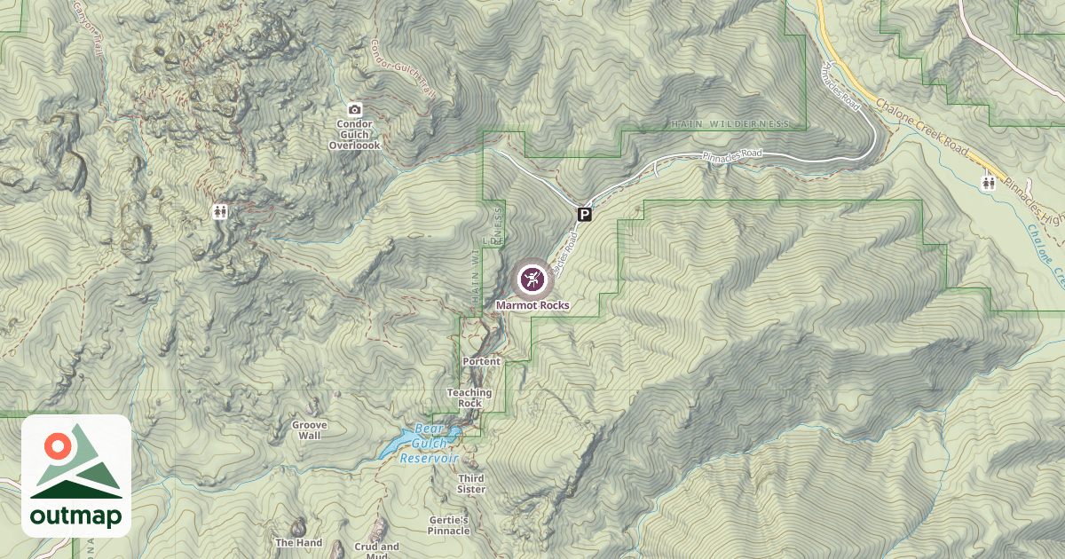 Map of Marmot Rocks