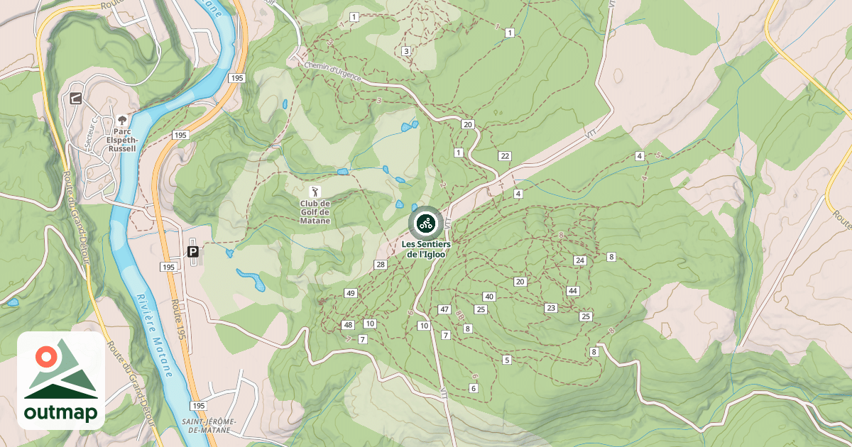 Map of Les Sentiers de l'Igloo