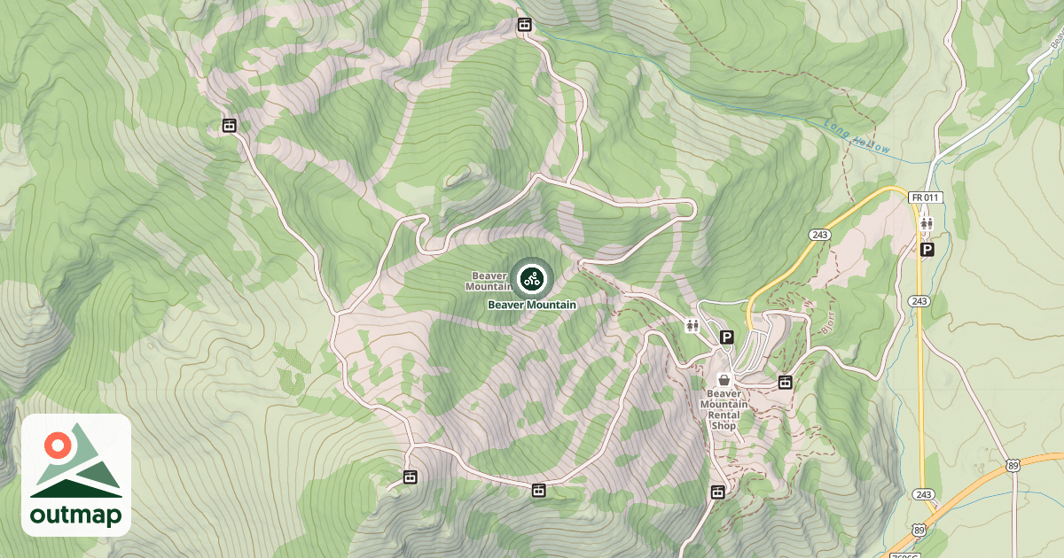 Map of Beaver Mountain