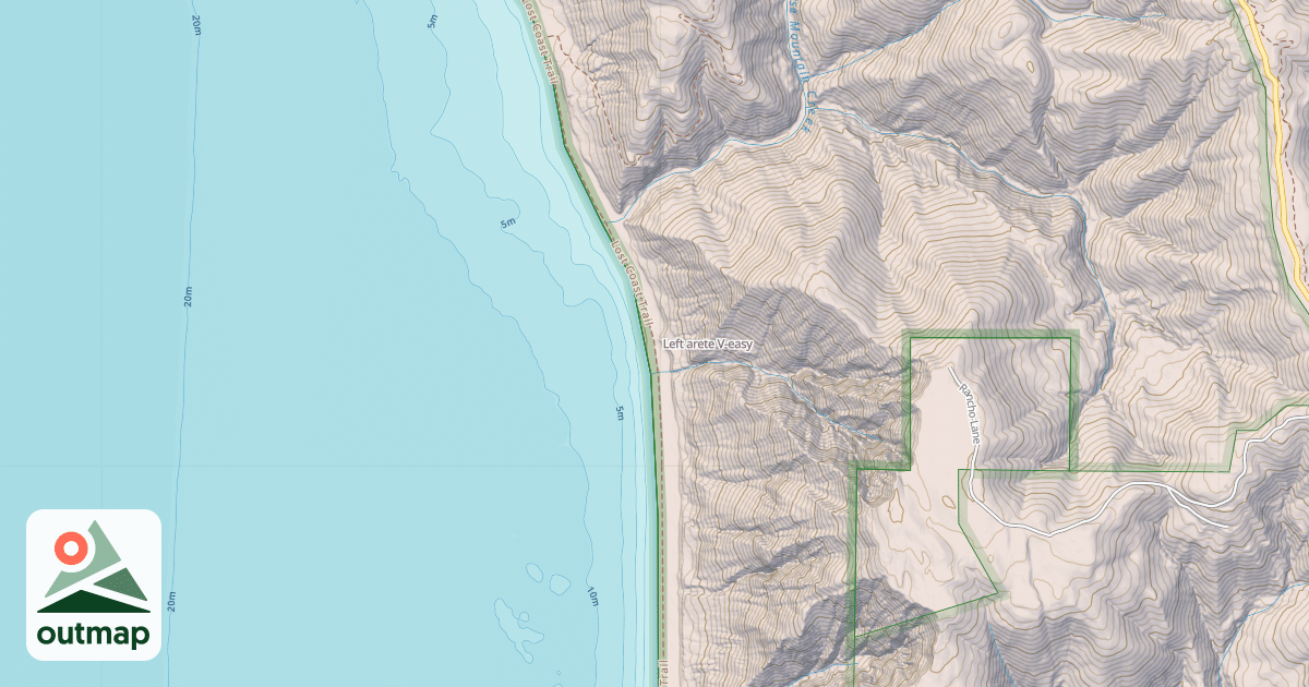 Map of Left arete