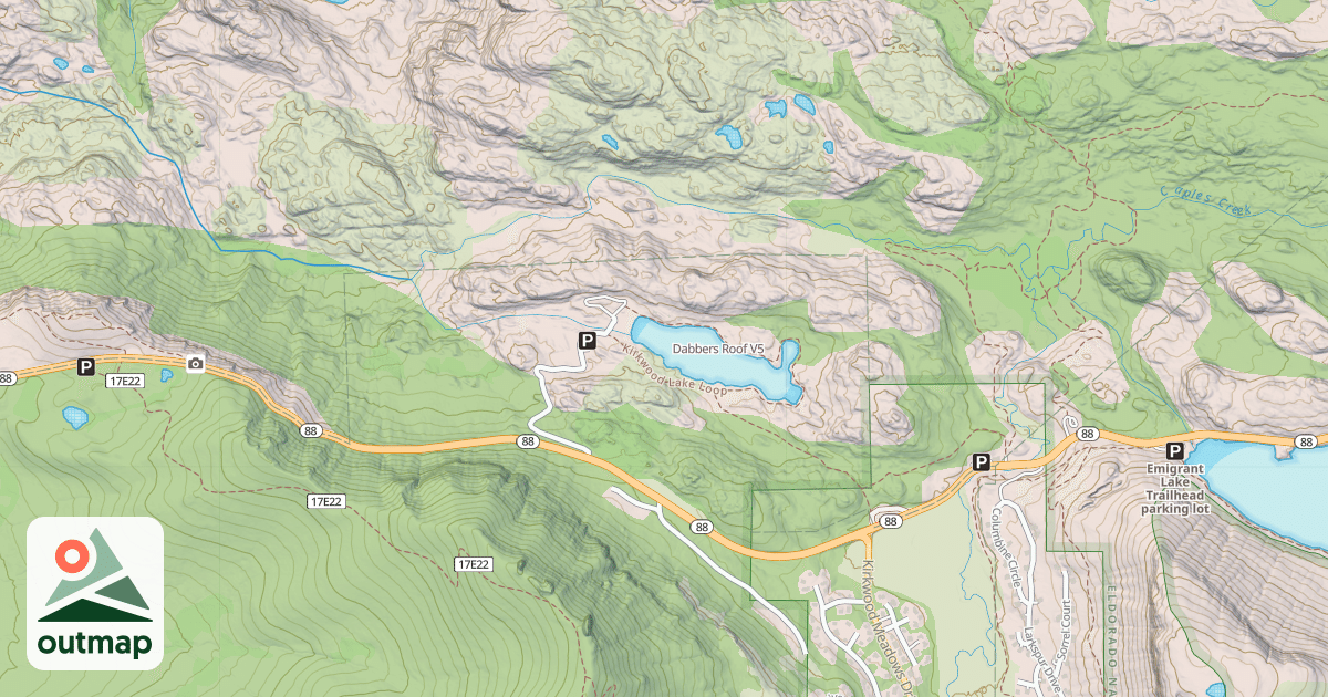 Map of Dabbers Roof