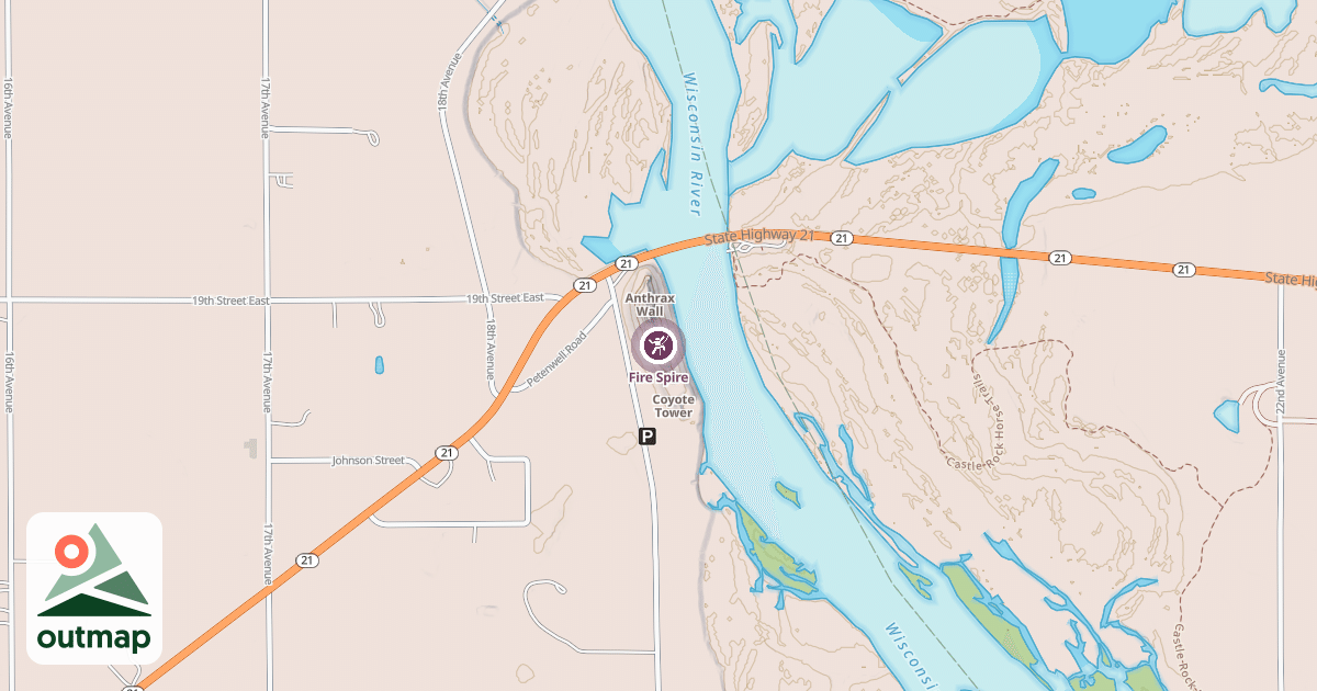 Map of Fire Spire
