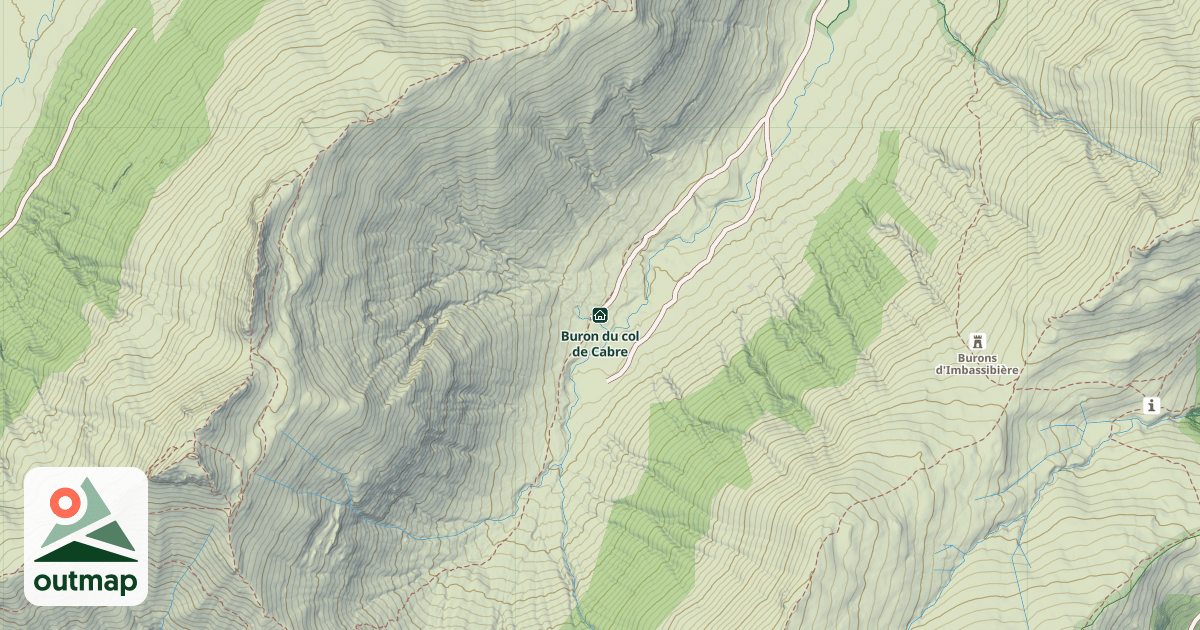 Map of Buron du col de Cabre