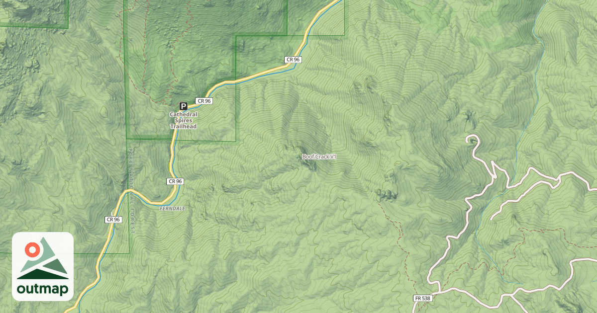 Map of Boof Crack
