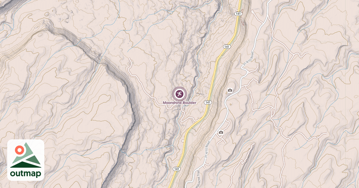 Map of Moonshine Boulder