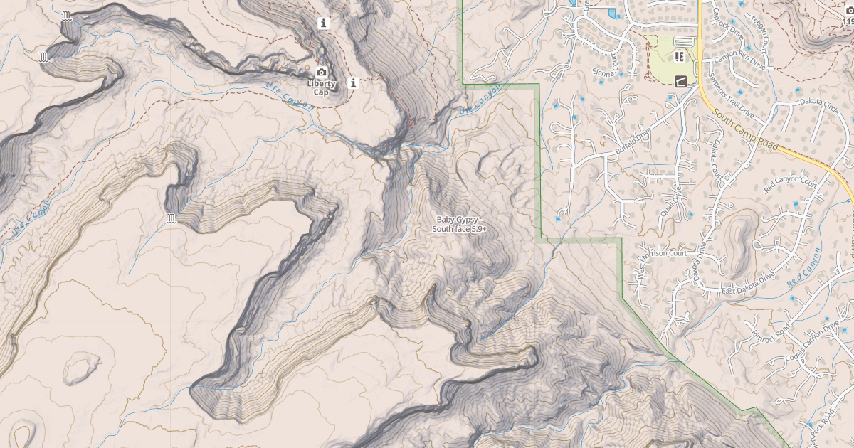 Map preview of Baby Gypsy - South face