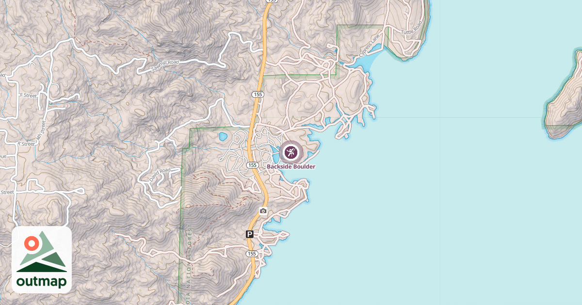Map of Backside Boulder