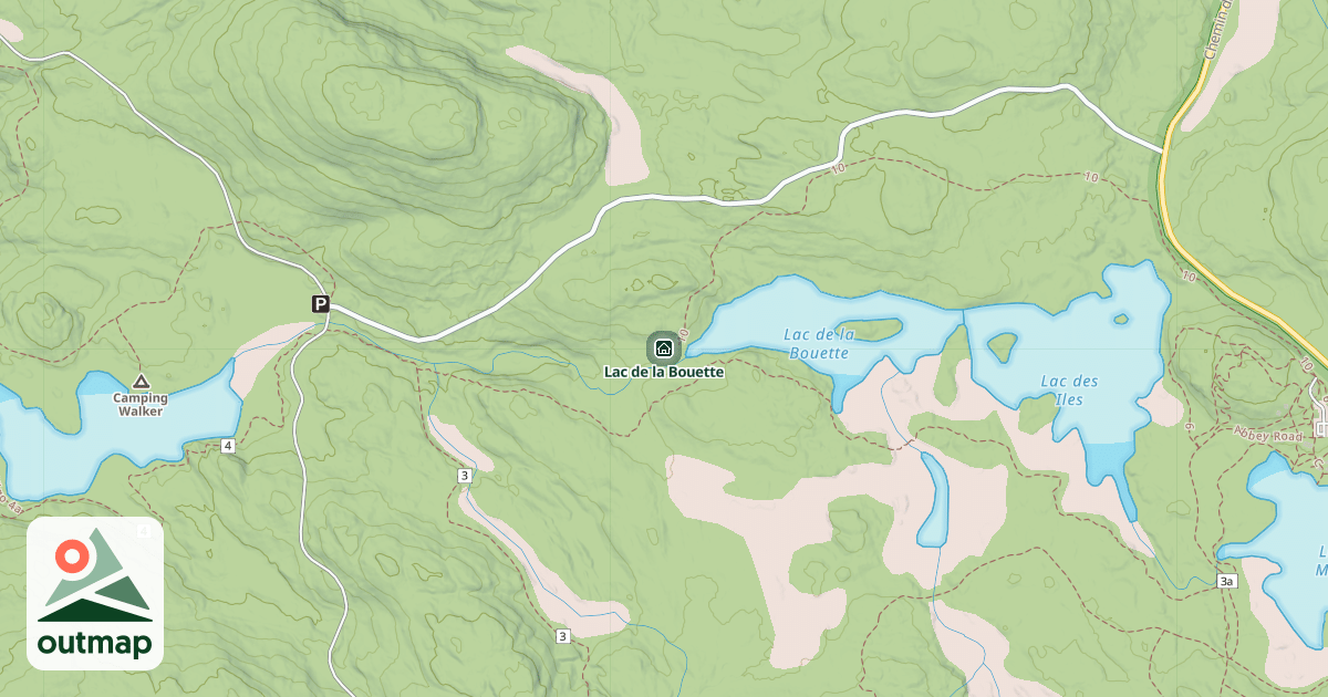 Map of Lac de la Bouette
