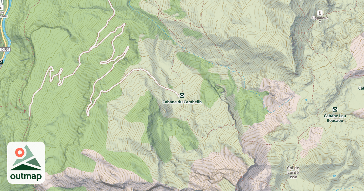 Map of Cabane du Cambeilh