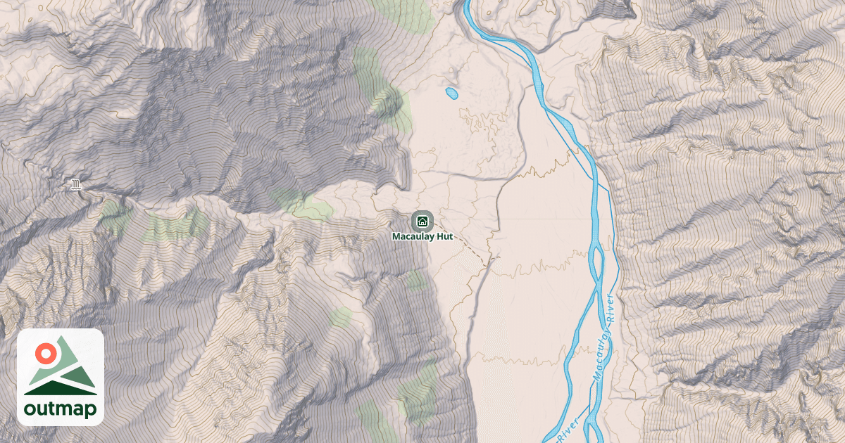Map of Macaulay Hut