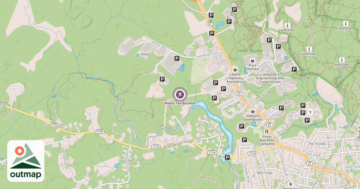 Map of White Tail Boulder