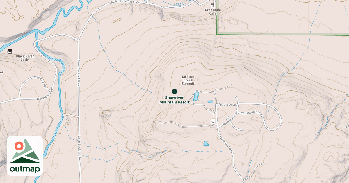 Map of Snowriver Mountain Resort