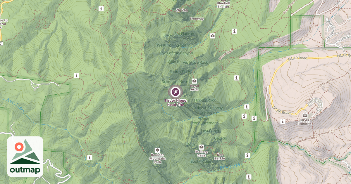 Map of Fist or Hippo Head, The