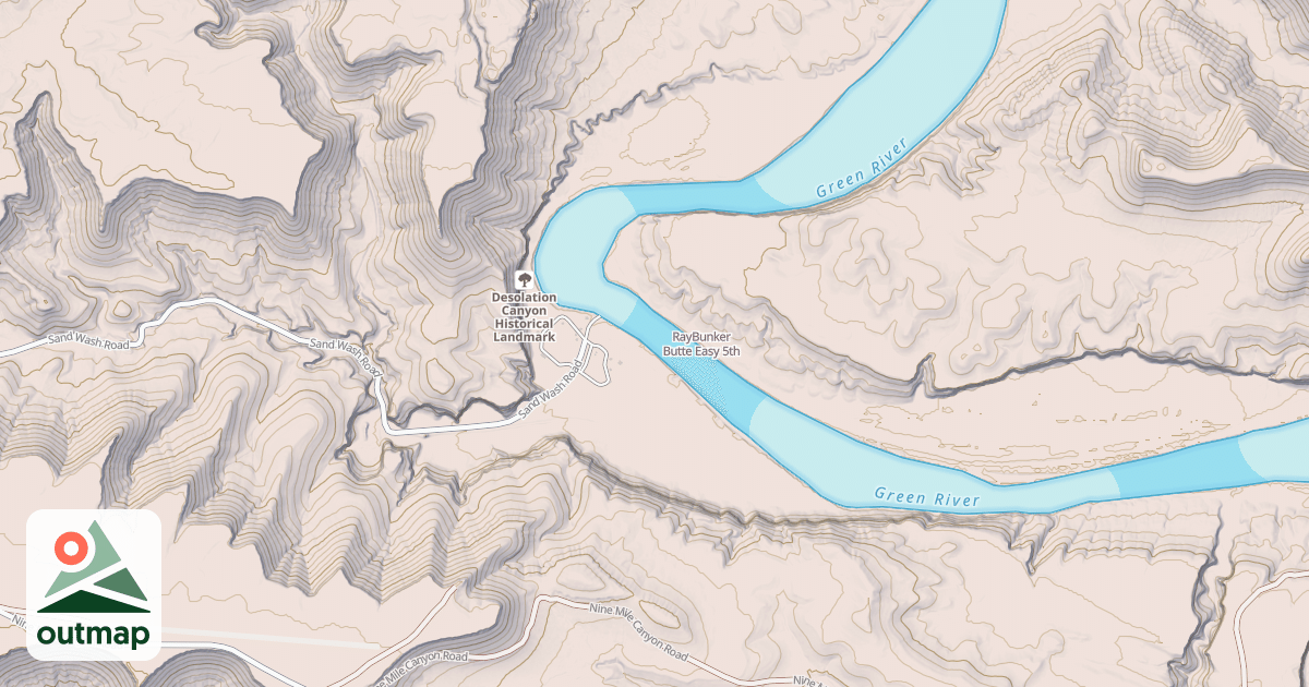 Map of RayBunker Butte