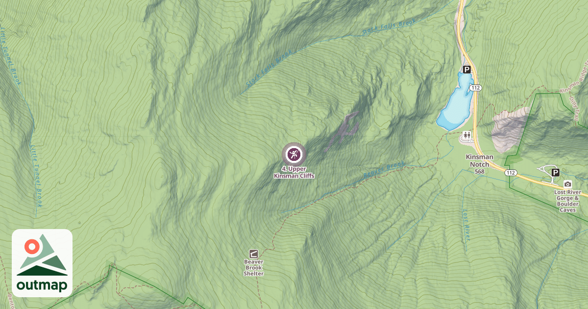 Map of 4. Upper Kinsman Cliffs