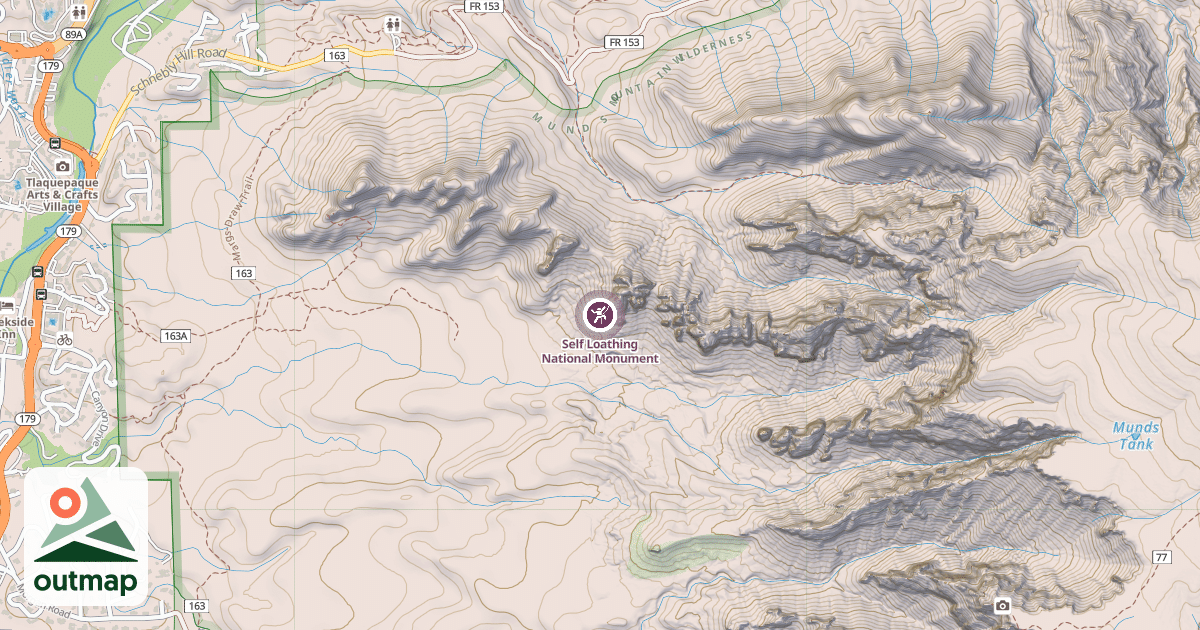 Map of Self Loathing National Monument