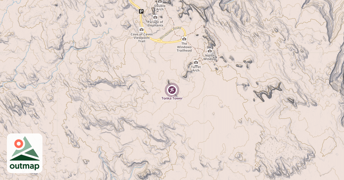 Map of Tonka Tower