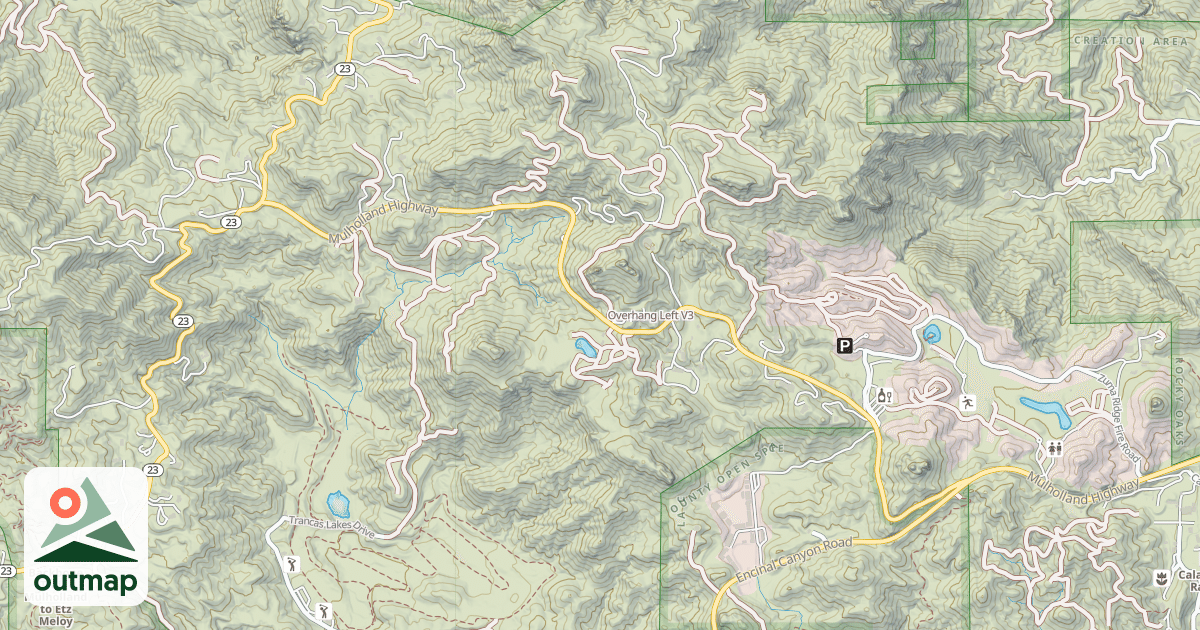 Map of Overhang Left