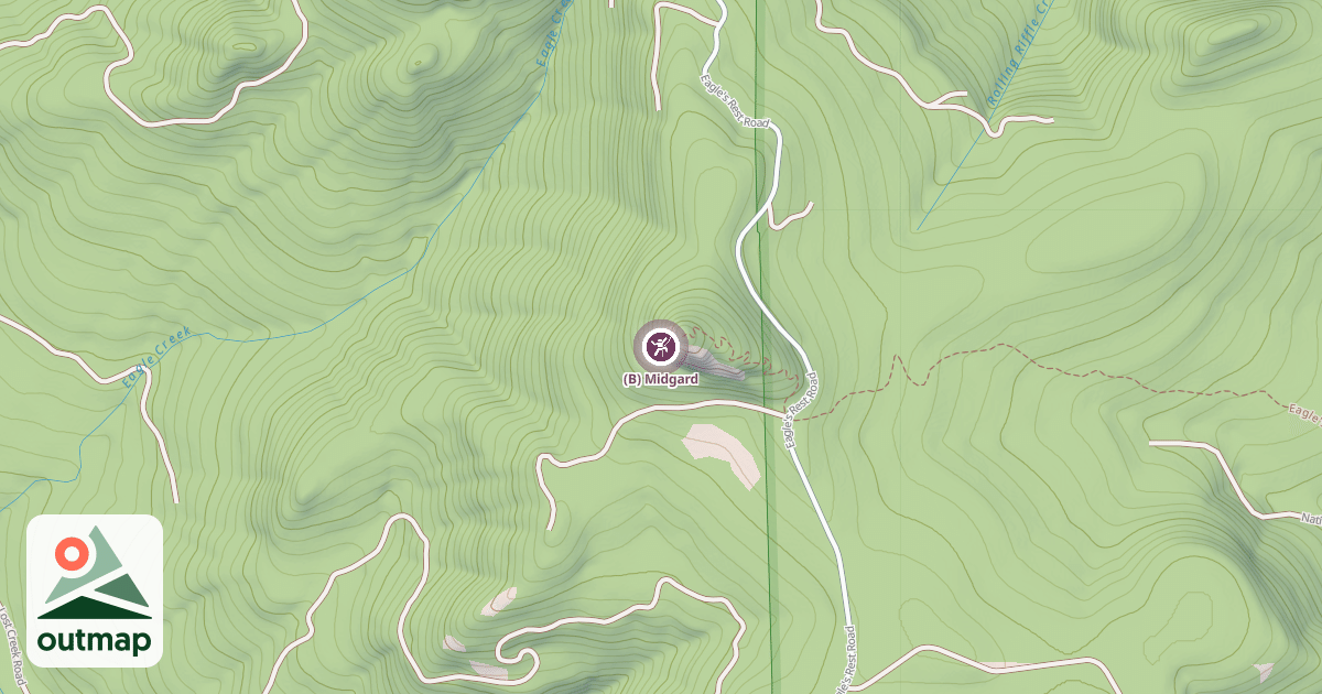 Map of (B) Midgard