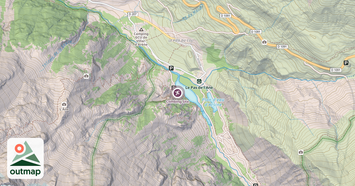 Map of Climbing Site