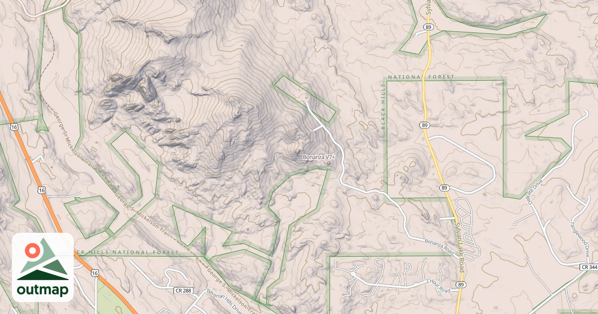 Map of Bonanza