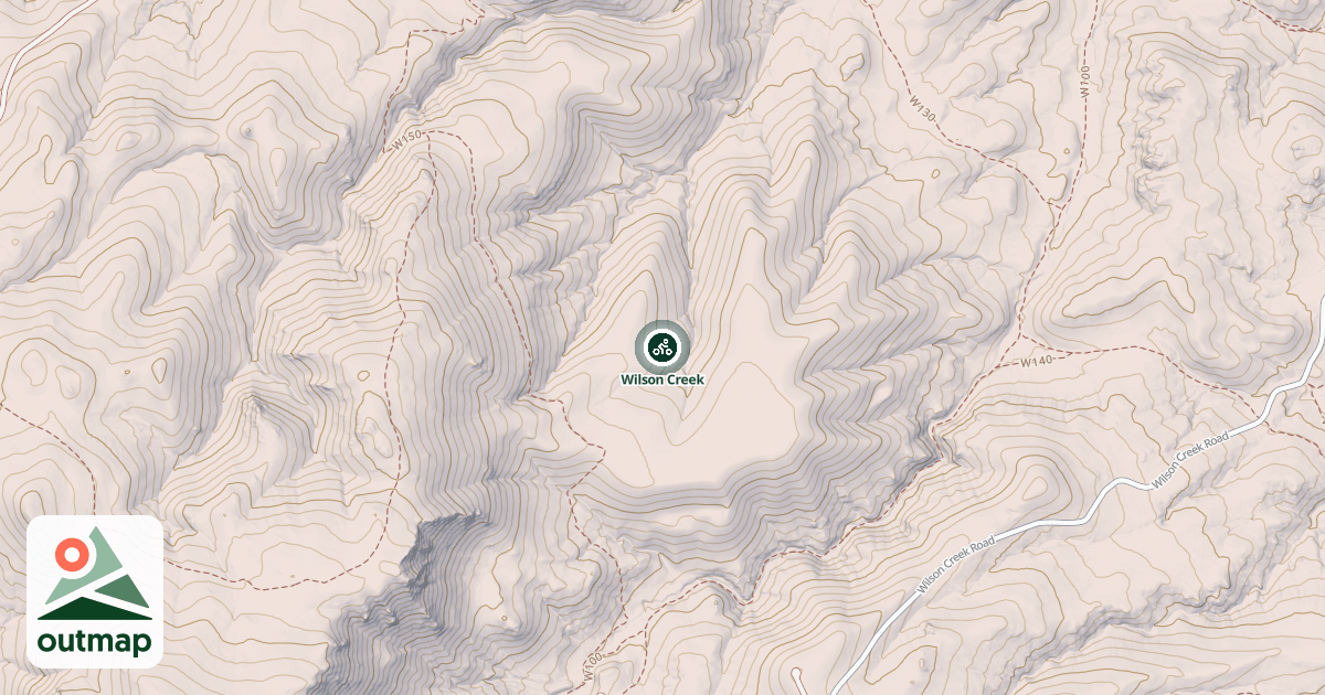 Map of Wilson Creek