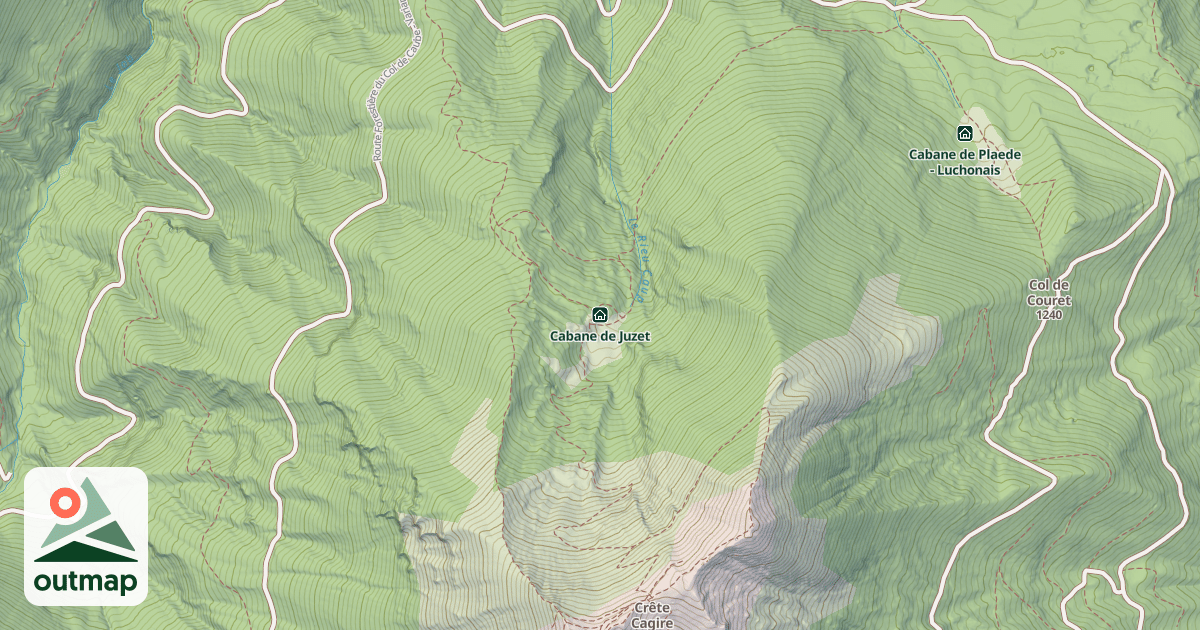 Map of Cabane de Juzet