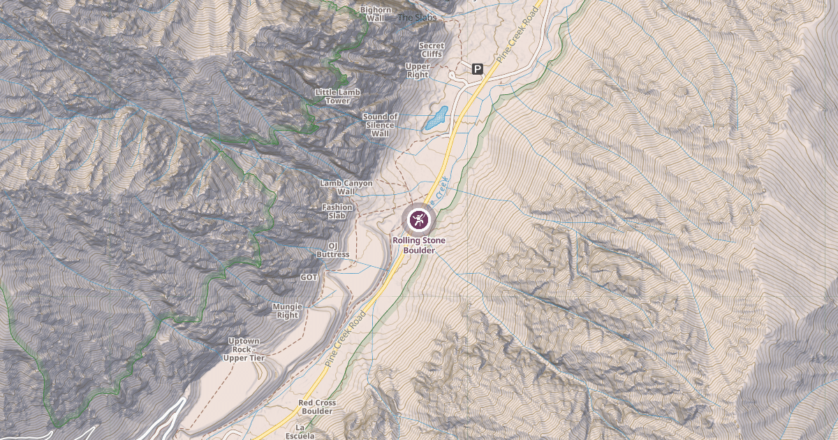 Map preview of Rolling Stone Boulder