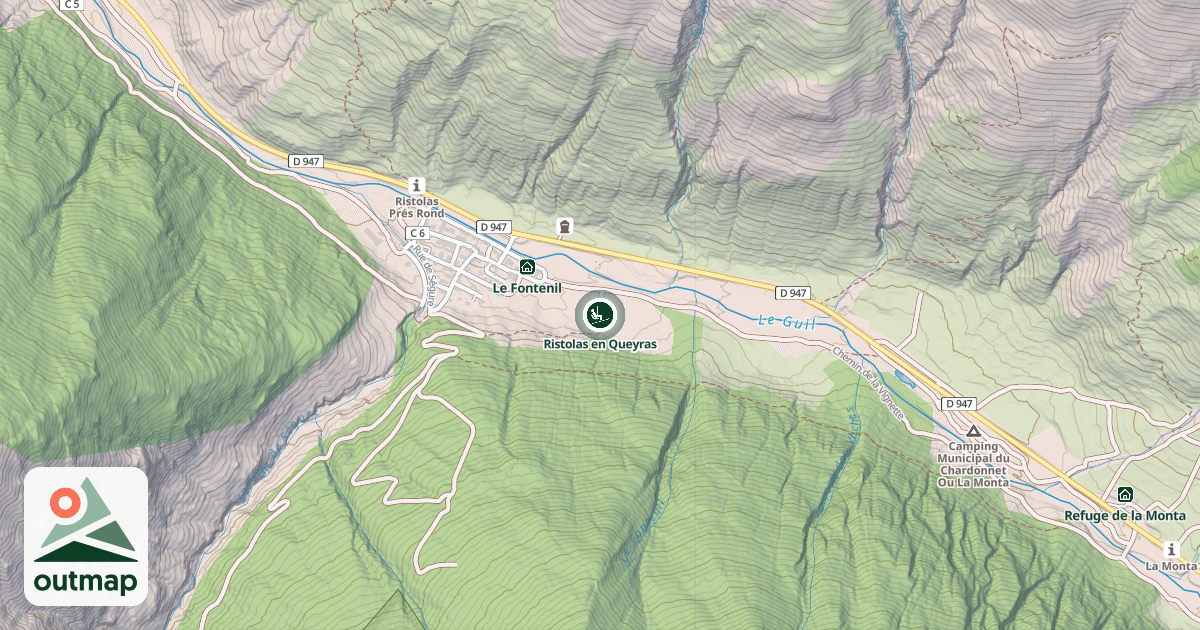 Map of Ristolas en Queyras