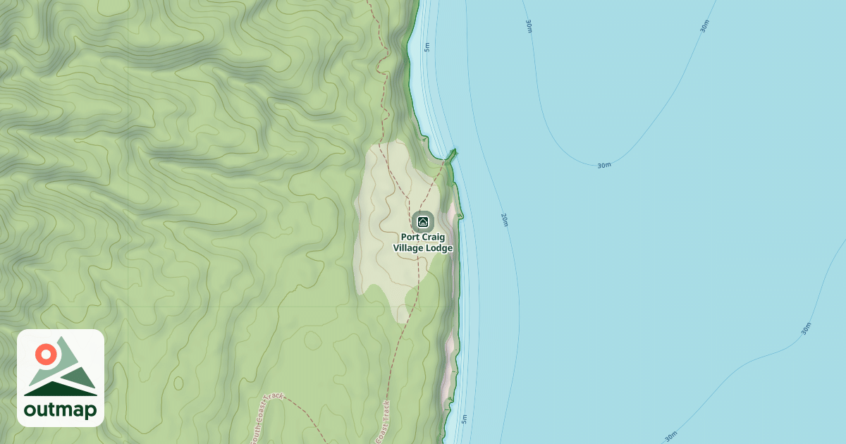 Map of Port Craig Village Lodge