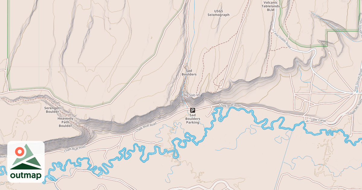 Map of Big Slab