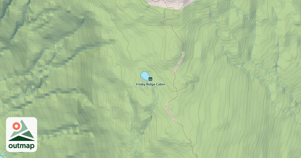 Map of Frisby Ridge Cabin