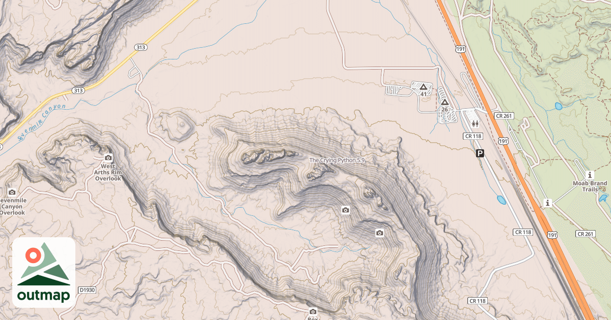 Map of The Crying Python