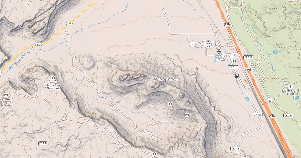Map preview of The Crying Python