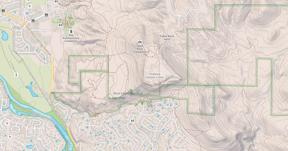 Map preview of Wayback Layback