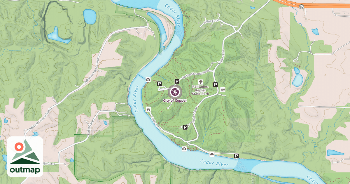 Map of City of Copper