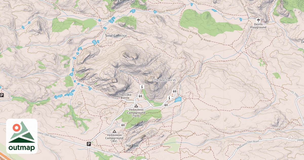 Map of The Bear Flare