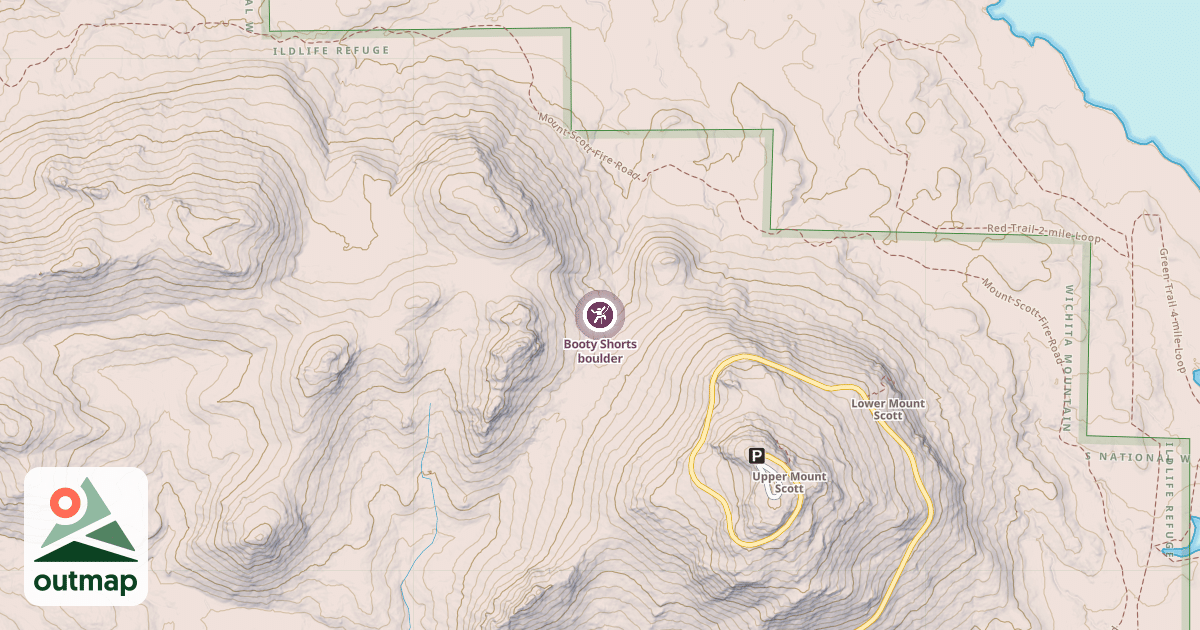 Map of Booty Shorts boulder