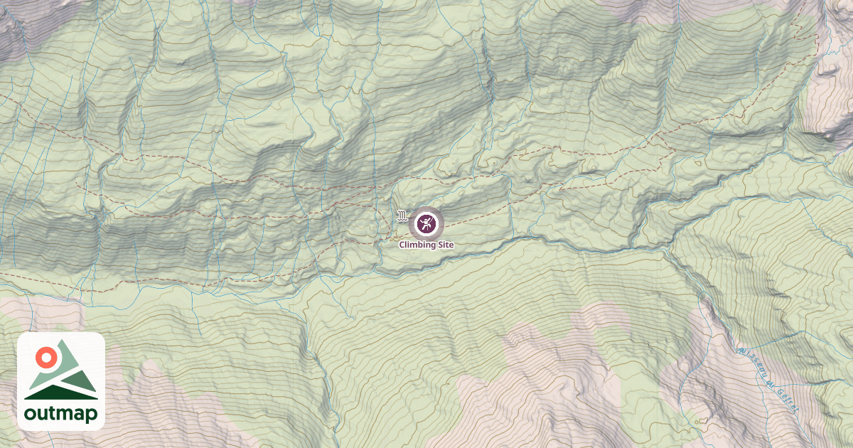 Map of Climbing Site
