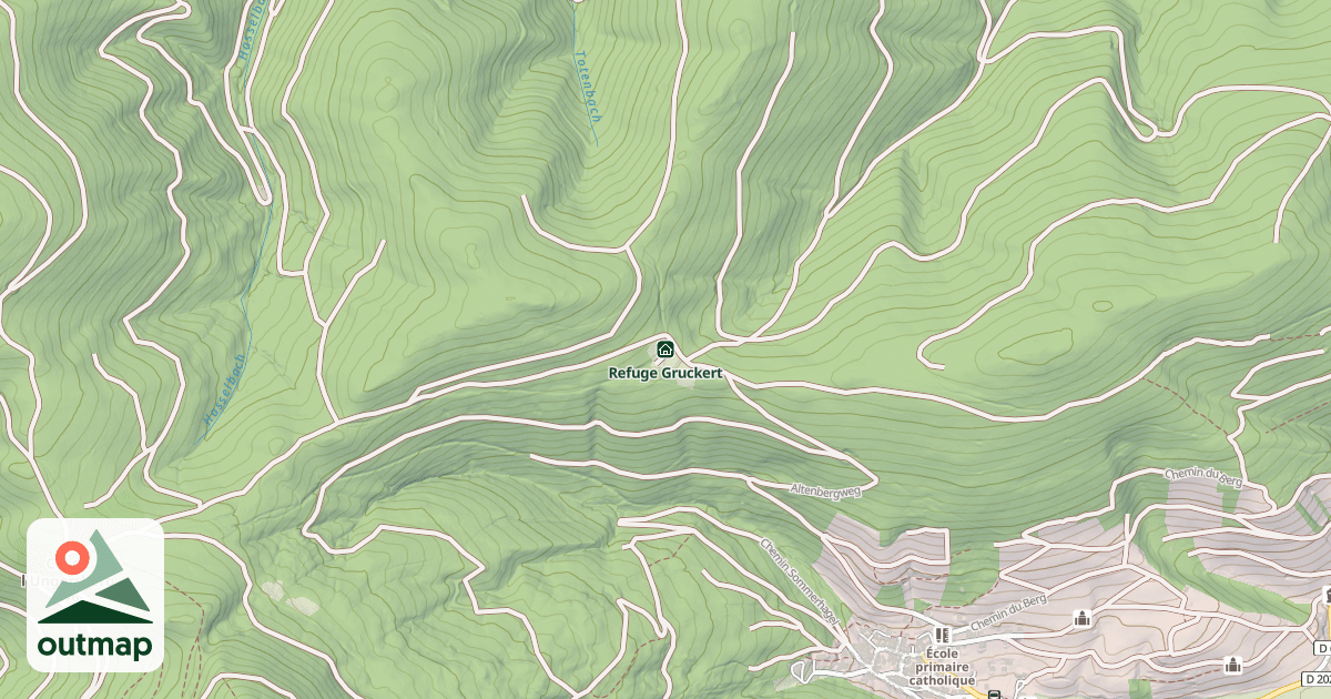 Map of Refuge Gruckert
